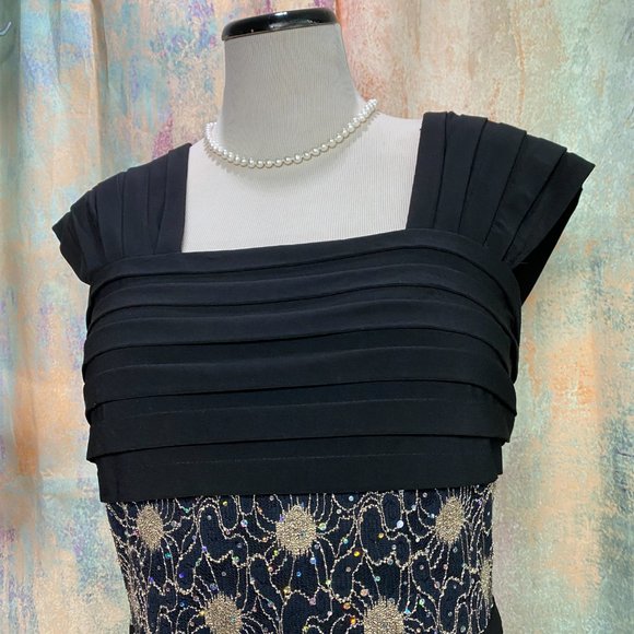 📌R & M Richards The Little Black Dress w/ Lace - Picture 3 of 15